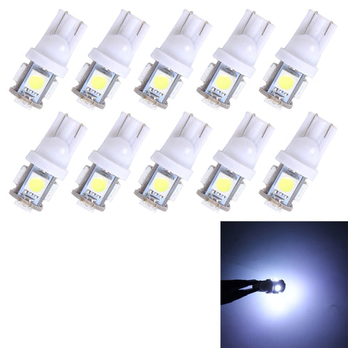 10PCS T10 3W 5500K SMD 5050 5 ไฟ LED รถ Clearance ไฟ DC 12V, 5630-5smd LED