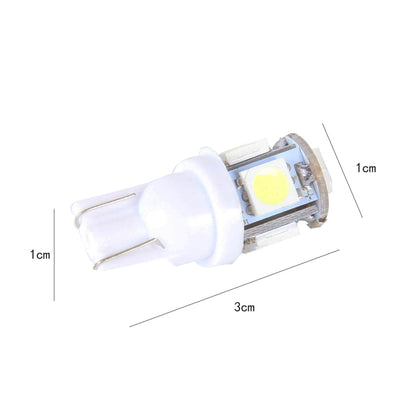 10PCS T10 3W 5500K SMD 5050 5 ไฟ LED รถ Clearance ไฟ DC 12V, 5630-5smd LED