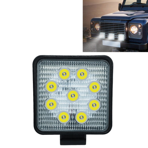6.7W แสงสีขาวรูปสี่เหลี่ยมกันน้ำ รถ เรือ Marine ไฟทำงานสปอตไลท์หลอดไฟ LED, DC 9-30V, 27W