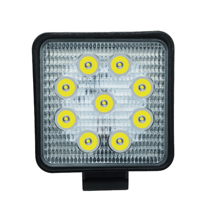 6.7W แสงสีขาวรูปสี่เหลี่ยมกันน้ำ รถ เรือ Marine ไฟทำงานสปอตไลท์หลอดไฟ LED, DC 9-30V, 27W