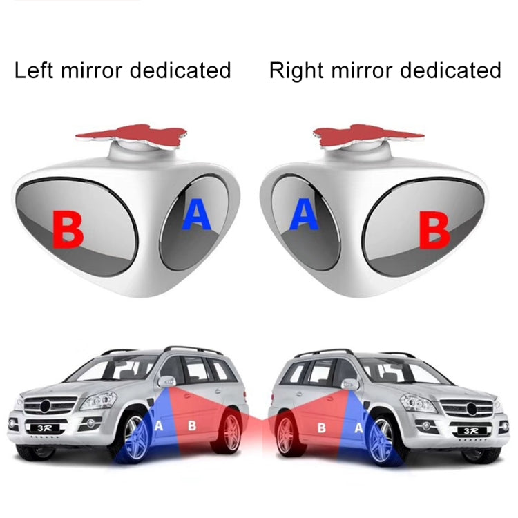 3R-046 กระจกมองข้างแบบหมุนได้ 360 องศาสำหรับออโต้คาร์, Right Black, Right White