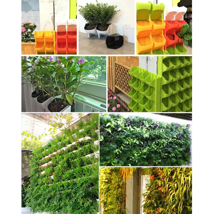 PP Planter กระถางดอกไม้แขวนผนังสวนแขวน STACKABLE Garden อุปกรณ์