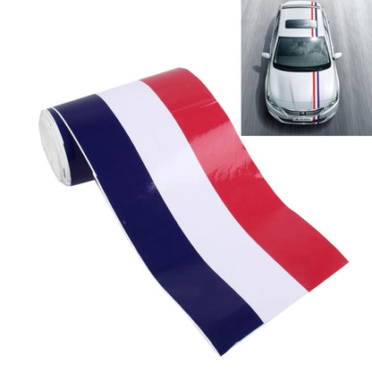 ฟิล์มสติ๊กเกอร์ห่อพลาสติกรถยนต์ 5 ม, Strip Line Style, French Flag