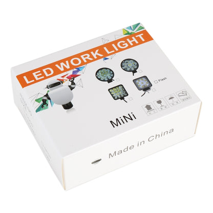DC 10-30V 27W 2500LM 6000K รถยนต์กันน้ำรถเรือ Marine ไฟทำงานภายนอกไฟฉุกเฉิน 60 องศาปรับน้ำท่วมไฟ LED หลอดไฟรถยนต์พร้อมไฟ LED เวเฟอร์เข้มข้น 9 ดวง, Flood Light+27W