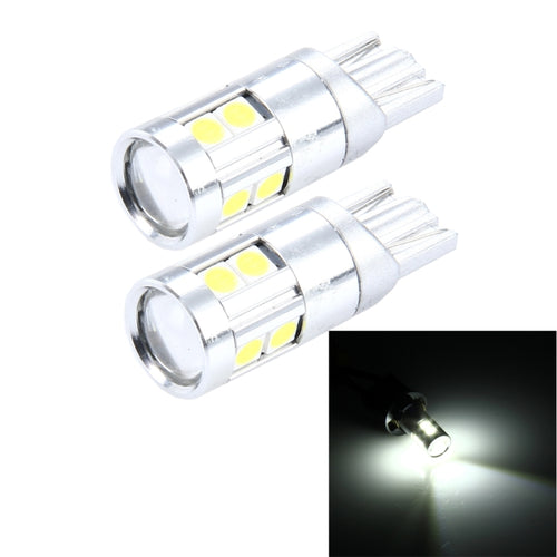 2 ชิ้น T10 5W 8 SMD-3030 ไฟ LED รถกวาดล้างไฟ DC 12V, 8 SMD-3030 LEDs, T10+5W Red Light