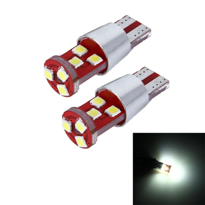2 ชิ้น T10 2.5 วัตต์ 9 SMD-3030 ไฟ LED รถกวาดล้างไฟ DC 12V, T10+9W White Light