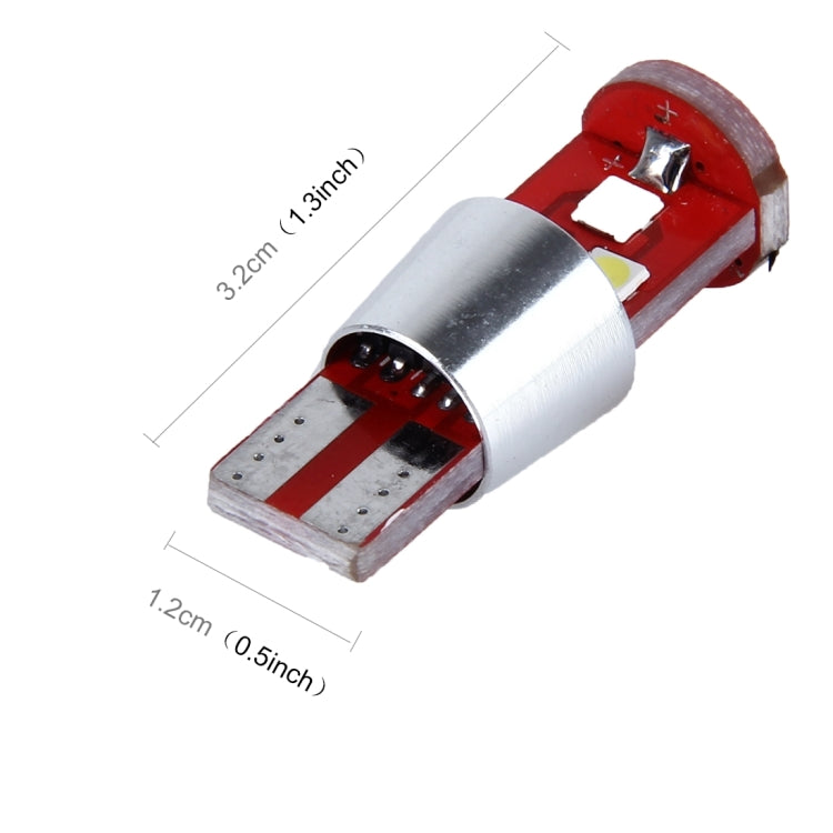 2 ชิ้น T10 2.5 วัตต์ 9 SMD-3030 ไฟ LED รถกวาดล้างไฟ DC 12V, T10+9W White Light