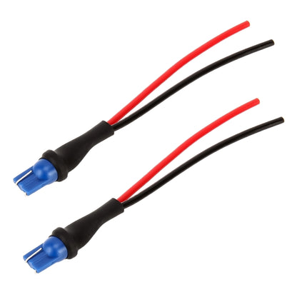 1 คู่ T10 / W5W / 194 ฐานผู้ถือหลอดไฟซ็อกเก็ตชายพร้อมลวด, T10 / W5W / 194