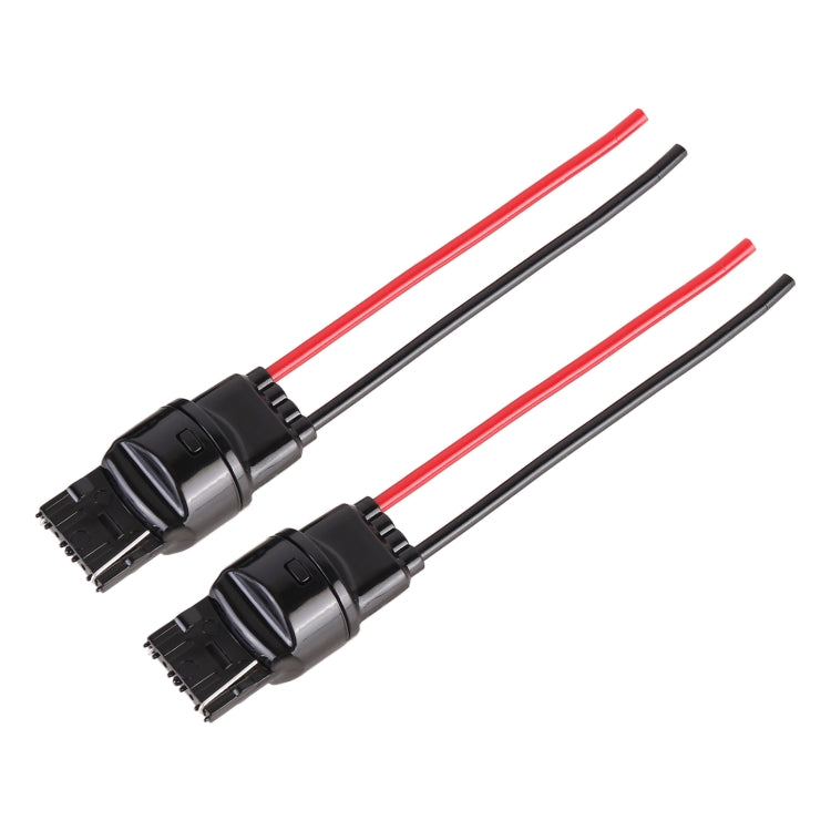1 คู่ T20 / 7440 ฐานผู้ถือหลอดไฟซ็อกเก็ตชายพร้อมลวด, T20 / 7440