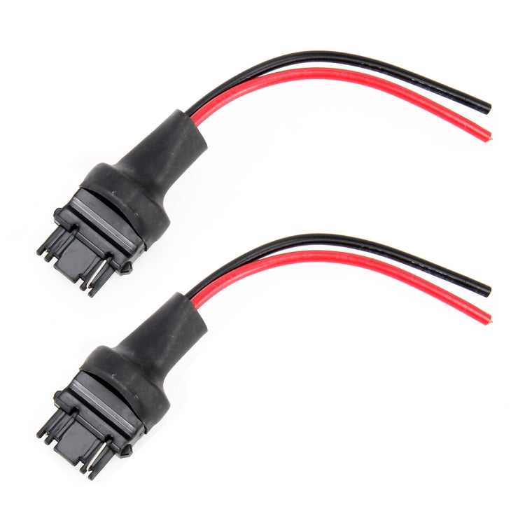 1 คู่ T25/3156 ฐานผู้ถือหลอดไฟซ็อกเก็ตชายพร้อมลวด, T25 / 3156
