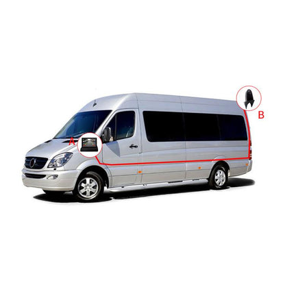 PZ489 กล้องถอยหลังรถ 120 องศาสำหรับ Stebbings Benz DC 9V-15V, PZ489