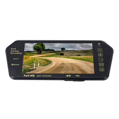 7 นิ้ว 480*234 มุมมองด้านหลังสี TFT-LCD Car Monitor พร้อม Bluetooth MP5 Player, รองรับฟังก์ชั่นหน้าจออัตโนมัติแบบย้อนกลับ, 7 inch 480*234