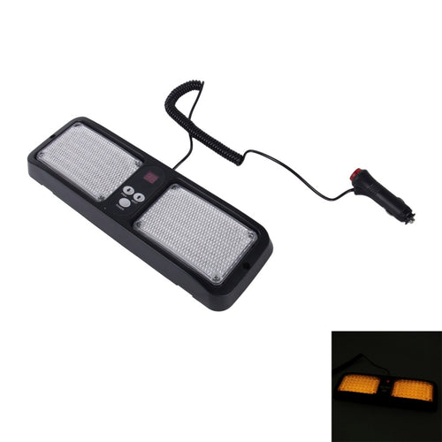 คุณภาพสูง DC 12 V, 9 W LED รถกันน้ำ Sun Shade สีเหลืองไฟเตือนไฟ Strobe ไฟฉุกเฉินไฟกระพริบ 12 รูปแบบแฟลช, Yellow
