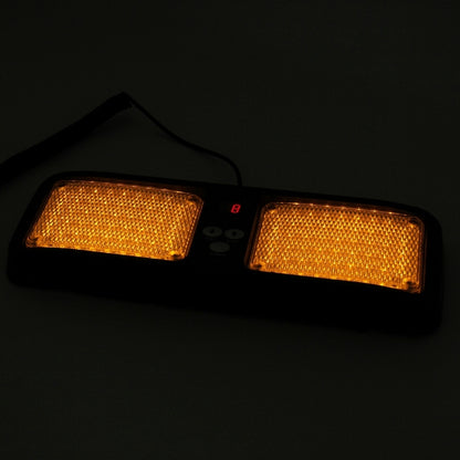 คุณภาพสูง DC 12 V, 9 W LED รถกันน้ำ Sun Shade สีเหลืองไฟเตือนไฟ Strobe ไฟฉุกเฉินไฟกระพริบ 12 รูปแบบแฟลช, Yellow