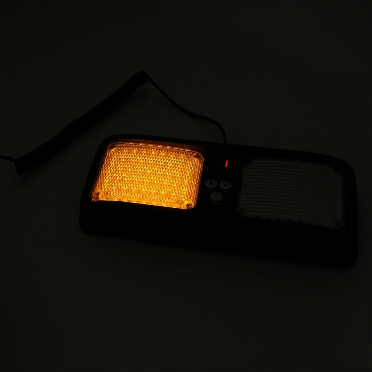 คุณภาพสูง DC 12 V, 9 W LED รถกันน้ำ Sun Shade สีเหลืองไฟเตือนไฟ Strobe ไฟฉุกเฉินไฟกระพริบ 12 รูปแบบแฟลช, Yellow