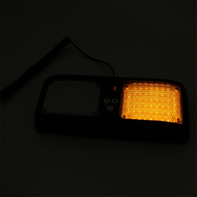 คุณภาพสูง DC 12 V, 9 W LED รถกันน้ำ Sun Shade สีเหลืองไฟเตือนไฟ Strobe ไฟฉุกเฉินไฟกระพริบ 12 รูปแบบแฟลช, Yellow