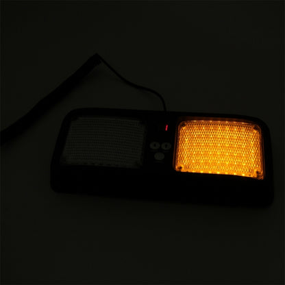 คุณภาพสูง DC 12 V, 9 W LED รถกันน้ำ Sun Shade สีเหลืองไฟเตือนไฟ Strobe ไฟฉุกเฉินไฟกระพริบ 12 รูปแบบแฟลช, Yellow