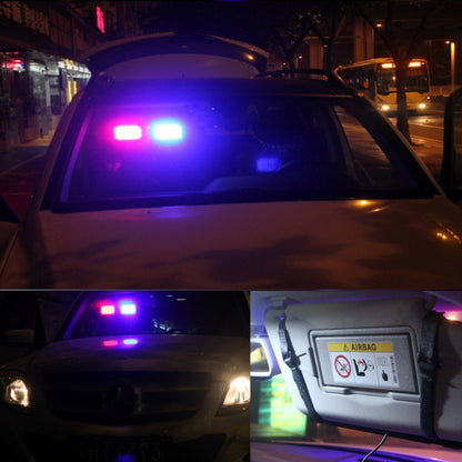 คุณภาพสูง DC 12 V, 9 W LED กันน้ำรถ Sun Shade แสงสีเหลือง + แสงสีขาวไฟเตือน Strobe ไฟฉุกเฉินไฟกระพริบ 12 รูปแบบแฟลช, Yellow+White