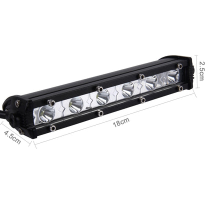 DC 10-30V 18W 2300LM 6500K รถยนต์กันน้ำรถเรือ Marine ไฟทำงานภายนอกไฟฉุกเฉิน 30 องศาปรับ Spot Light LED หลอดไฟรถยนต์พร้อมไฟ LED CREE เข้มข้น 6 ดวง, Spot Light+18W