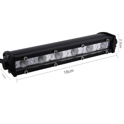 DC 10-30V 18W 2300LM 6500K รถยนต์กันน้ำรถเรือ Marine ไฟทำงานภายนอกไฟฉุกเฉิน 60 องศาปรับน้ำท่วมไฟ LED หลอดไฟรถยนต์พร้อมไฟ LED CREE เข้มข้น 6 ดวง, Flood Light+18W