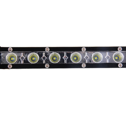 DC 10-30V 18W 2300LM 6500K รถยนต์กันน้ำรถเรือ Marine ไฟทำงานภายนอกไฟฉุกเฉิน 60 องศาปรับน้ำท่วมไฟ LED หลอดไฟรถยนต์พร้อมไฟ LED CREE เข้มข้น 6 ดวง, Flood Light+18W