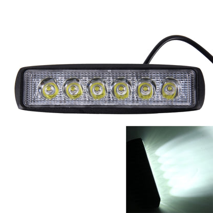 DC 10-30V 18W 1500LM 6500K รถยนต์กันน้ำรถเรือ Marine ไฟทำงานภายนอกไฟฉุกเฉิน 30 องศาปรับ Spot Light LED หลอดไฟรถยนต์พร้อมไฟ LED เวเฟอร์เข้มข้น 6 ดวง, Spot Light+18W 1500LM+6500K