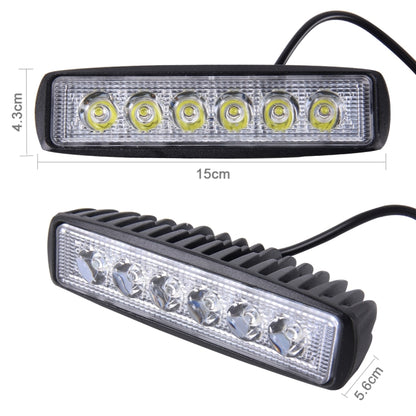 DC 10-30V 18W 1500LM 6500K รถยนต์กันน้ำรถเรือ Marine ไฟทำงานภายนอกไฟฉุกเฉิน 30 องศาปรับ Spot Light LED หลอดไฟรถยนต์พร้อมไฟ LED เวเฟอร์เข้มข้น 6 ดวง, Spot Light+18W 1500LM+6500K