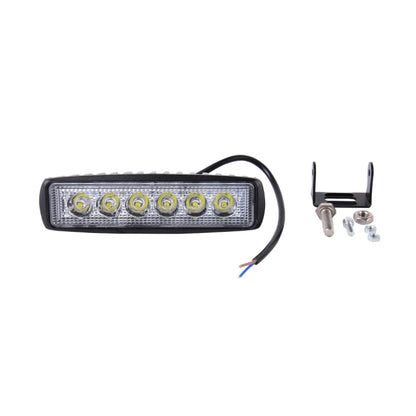 DC 10-30V 18W 1500LM 6500K รถยนต์กันน้ำรถเรือ Marine ไฟทำงานภายนอกไฟฉุกเฉิน 30 องศาปรับ Spot Light LED หลอดไฟรถยนต์พร้อมไฟ LED เวเฟอร์เข้มข้น 6 ดวง, Spot Light+18W 1500LM+6500K