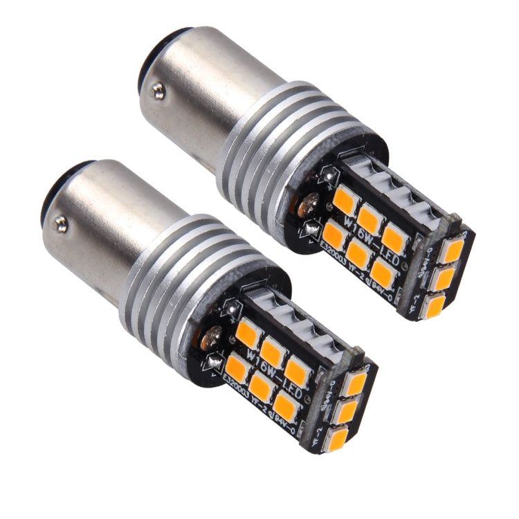 2 ชิ้น 1157/BAY15D 3W 15 SMD-3528-LEDs ไฟเลี้ยวรถ, DC 12V, 1157/BAY15D 3W