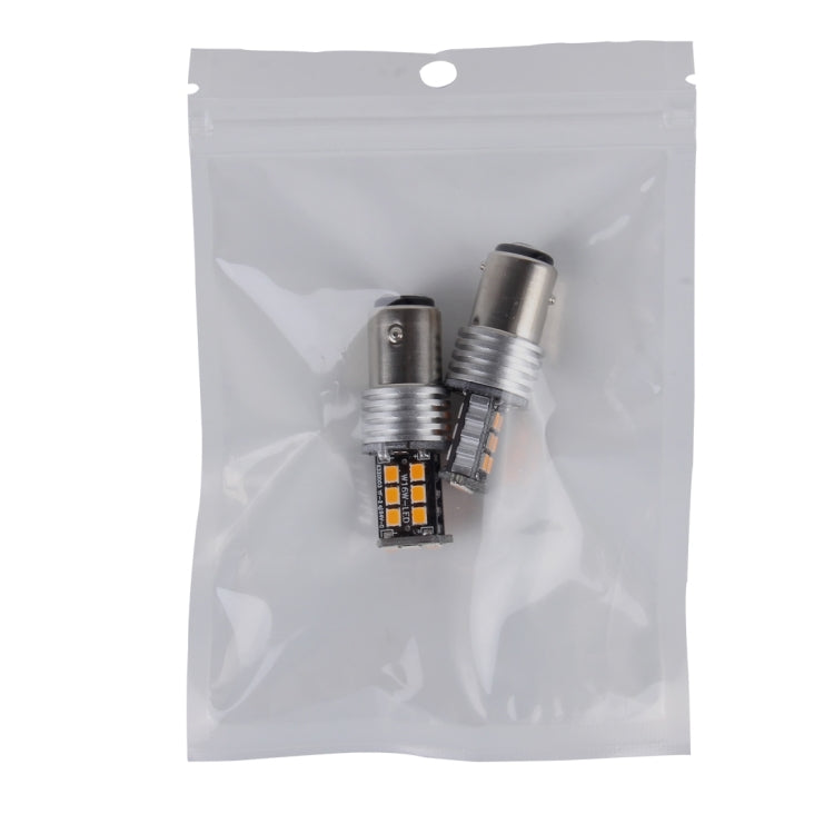 2 ชิ้น 1157/BAY15D 3W 15 SMD-3528-LEDs ไฟเลี้ยวรถ, DC 12V, 1157/BAY15D 3W