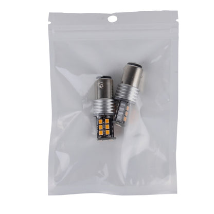 2 ชิ้น 1157/BAY15D 3W 15 SMD-3528-LEDs ไฟเลี้ยวรถ, DC 12V, 1157/BAY15D 3W