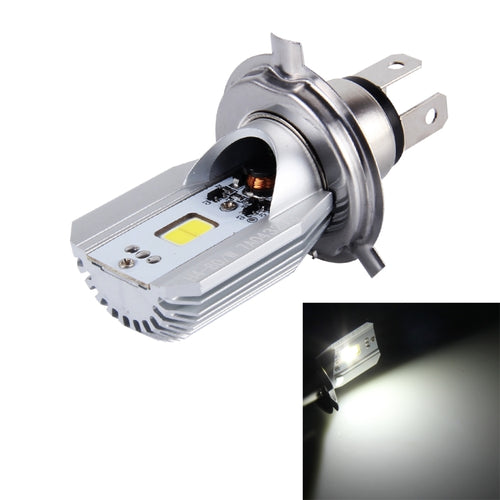 H4 12W 800lm 6000K COB LEDs ไฟหน้ารถจักรยานยนต์, DC 6-80V, 12W 800LM