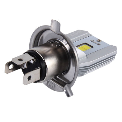 H4 12W 800lm 6000K COB LEDs ไฟหน้ารถจักรยานยนต์, DC 6-80V, 12W 800LM