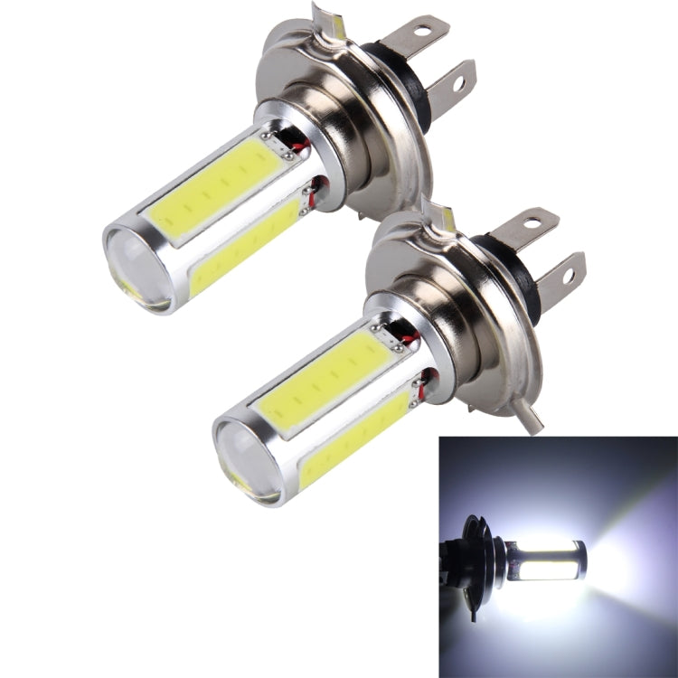2 ชิ้น H4 20W 1250LM 6000K 5 ซัง LEDs ไฟตัดหมอกรถยนต์, DC 12V, H4 (White Light)