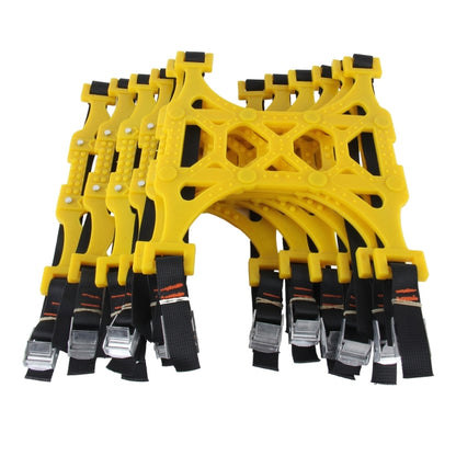 6 ชิ้นรถยางหิมะโซ่ป้องกันการลื่นไถลโซ่สีเหลืองสำหรับรถครอบครัว, Anti-skid Chains 5