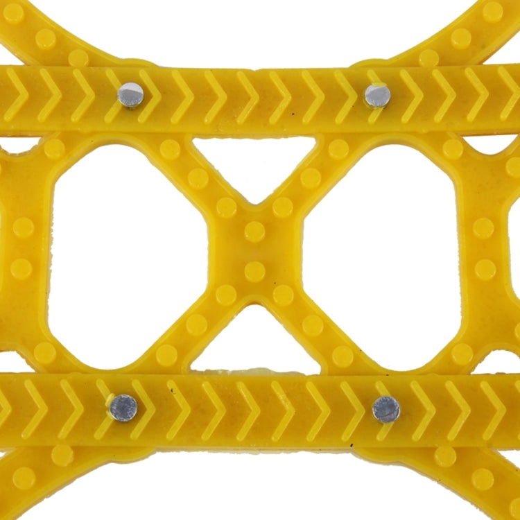 6 ชิ้นรถยางหิมะโซ่ป้องกันการลื่นไถลโซ่สีเหลืองสำหรับรถครอบครัว, Anti-skid Chains 5