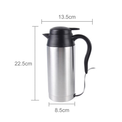 HJ-18A แก้วไฟฟ้าสแตนเลส 750ml DC 12V กาต้มน้ำไฟฟ้ารถยนต์แก้วอุ่นถ้วยกาแฟรถยนต์พร้อมที่ชาร์จไฟแช็กถ้วยทำความร้อนกาต้มน้ำฉนวนเครื่องทำน้ำอุ่นแก้ว, HJ-18A