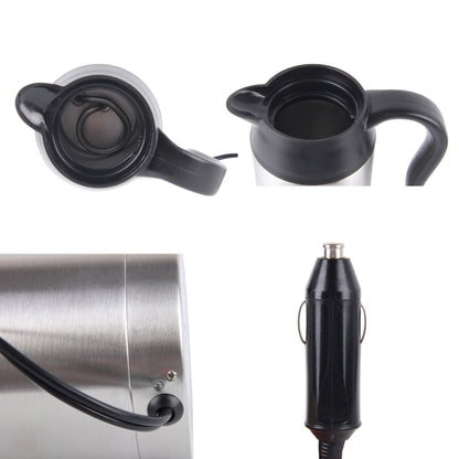 HJ-18A แก้วไฟฟ้าสแตนเลส 750ml DC 12V กาต้มน้ำไฟฟ้ารถยนต์แก้วอุ่นถ้วยกาแฟรถยนต์พร้อมที่ชาร์จไฟแช็กถ้วยทำความร้อนกาต้มน้ำฉนวนเครื่องทำน้ำอุ่นแก้ว, HJ-18A