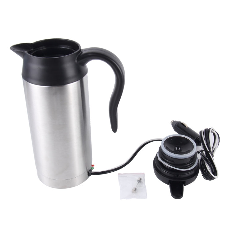 HJ-18A แก้วไฟฟ้าสแตนเลส 750ml DC 12V กาต้มน้ำไฟฟ้ารถยนต์แก้วอุ่นถ้วยกาแฟรถยนต์พร้อมที่ชาร์จไฟแช็กถ้วยทำความร้อนกาต้มน้ำฉนวนเครื่องทำน้ำอุ่นแก้ว, HJ-18A