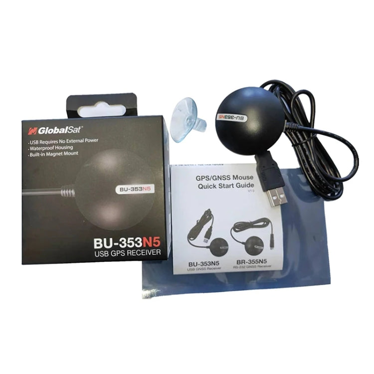BU-353N5 อินเทอร์เฟซ USB G เมาส์ตัวรับสัญญาณ GPS โมดูล SiRF Star IV, BU-353N5