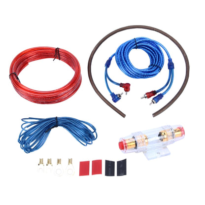 YH-128 1200W เครื่องขยายเสียงรถยนต์สายไฟซับวูฟเฟอร์สายไฟชุดติดตั้งประสิทธิภาพสูง RCA Interconnect, Car Amplifier Audio Power Cable