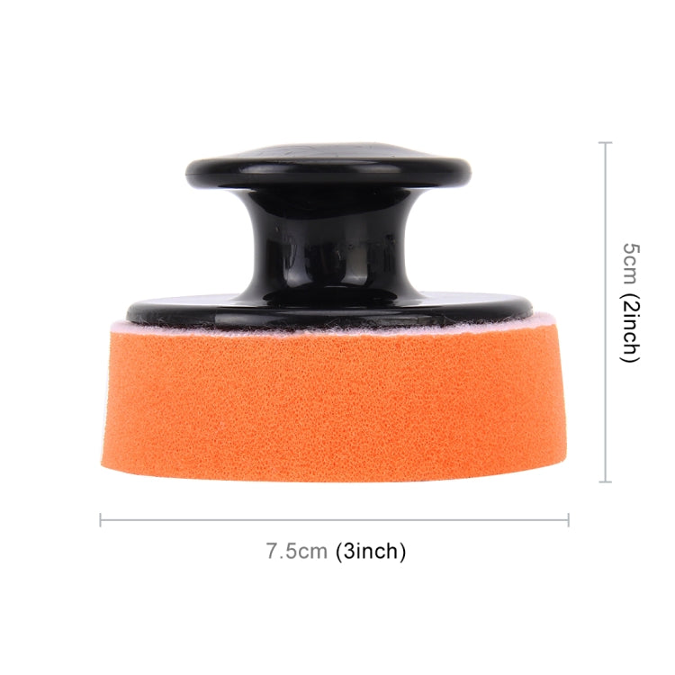 ฟองน้ำขัดรถยนต์ ฟองน้ำกลม ฟองน้ำความหนาแน่นสูง ขนาด:7.5*5ซม, Round Sponge