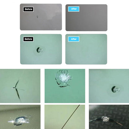 Professional ซ่อมกระจกเครื่องมือ Paintless Dent Removal รถชุดซ่อมกระจกหน้าต่างชิป Crack กระจกรถยนต์, Windscreen Repair Tool, Windscreen Repair Tool (White)