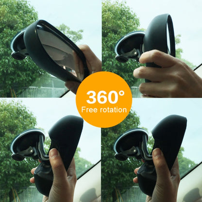 รถยนต์อัตโนมัติ 360 องศาปรับถ้วยดูดกระจกมองหลังเด็กกระจกนูน, Suction Cup Rear View Mirror