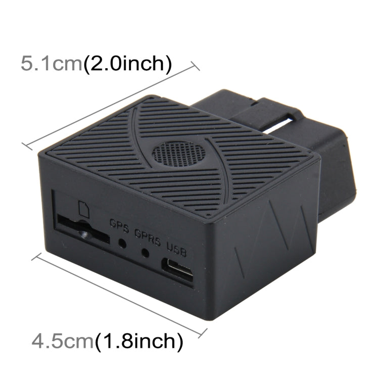 อุปกรณ์ระบุตำแหน่งยานพาหนะ GPS OBD (GPS + 2G GSM + SMS / GPRS) ระบบ Quad-band รองรับรั้วอิเล็กทรอนิกส์และการสอบถามสถานที่ผ่าน SMS, OBD GPS