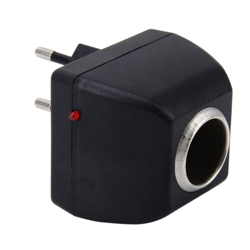 อินเวอร์เตอร์พาวเวอร์รถยนต์ 90-240V AC ถึง 12V DC พร้อมตัวแปลงอะแดปเตอร์ซ็อกเก็ตที่จุดบุหรี่ในรถยนต์ เอาต์พุตกำลังของเครื่องขยายเสียงรถยนต์: DC 12V 600mA (ปลั๊ก EU), 12V 600mA(EU Plug)