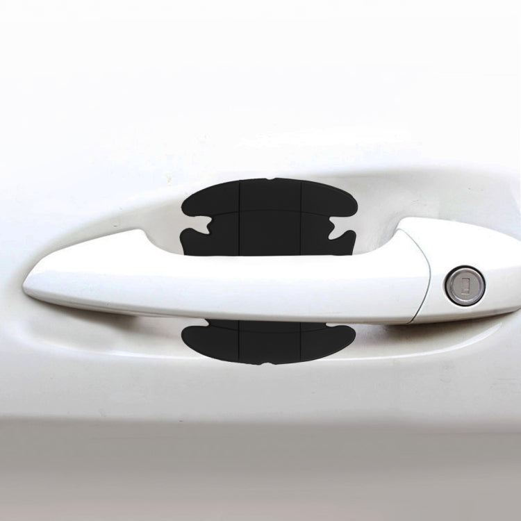 4 ชิ้นรถยนต์จัดแต่งทรงผมมือจับประตูรถยนต์สติกเกอร์ทนรอยขีดข่วน, Car Door Handle Sticker, 4 PCS