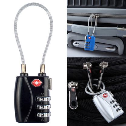 JASIT TSA719 สังกะสีอัลลอยด์ 3 หลักรหัสผ่าน TSA Lock กุญแจกระเป๋าเดินทาง