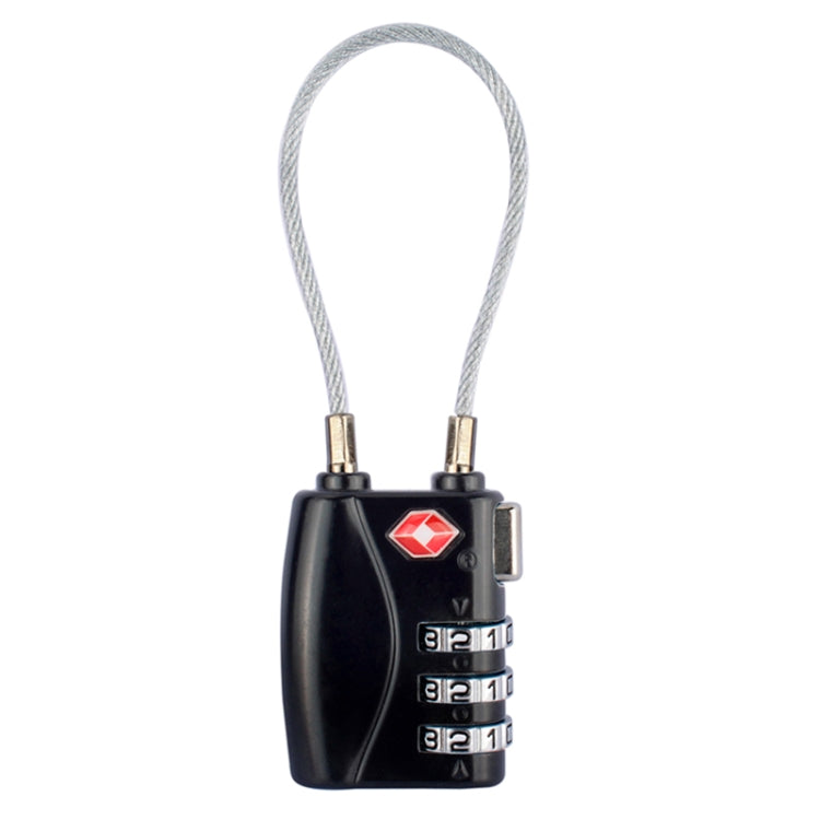 JASIT TSA719 สังกะสีอัลลอยด์ 3 หลักรหัสผ่าน TSA Lock กุญแจกระเป๋าเดินทาง