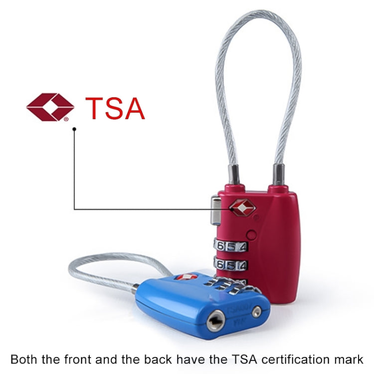 JASIT TSA719 สังกะสีอัลลอยด์ 3 หลักรหัสผ่าน TSA Lock กุญแจกระเป๋าเดินทาง